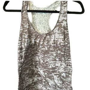 Maurices Gray and Cream Patterned Tank Top